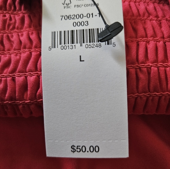 NWT - Banana Republic "Pink Crush" One-Shoulder Cropped Bustier - Size L - Picture 10 of 10